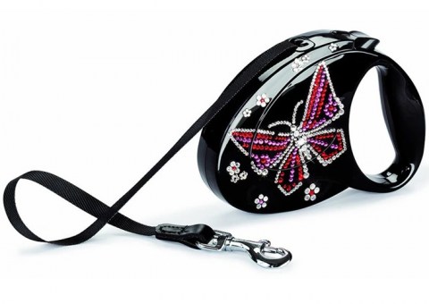 Flexi Glam Butterfly povodac